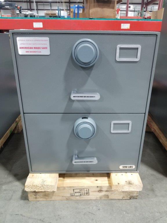 NSN#7110-01-563-1694, Class 5 (2) drawer, Legal Size, Multi Lock, Gray ...